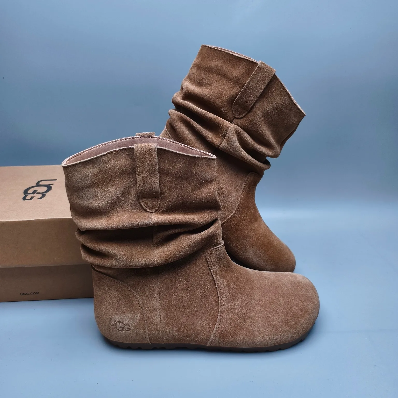 💰600 UGG sheepskin all-in-one snow boots 1618 casual fashion shoes color: maroon chocolate sand black matching size: 35-40